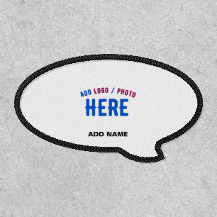 STYLISH MODERN CUSTOMIZABLE WHITE VERIFIED BRANDED PATCH