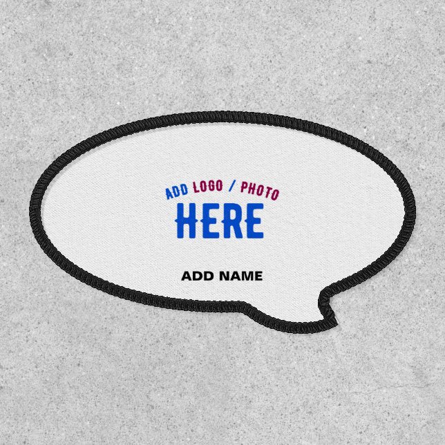 STYLISH MODERN CUSTOMIZABLE WHITE VERIFIED BRANDED PATCH (Front)