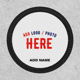 STYLISH MODERN CUSTOMIZABLE WHITE VERIFIED BRANDED PATCH
