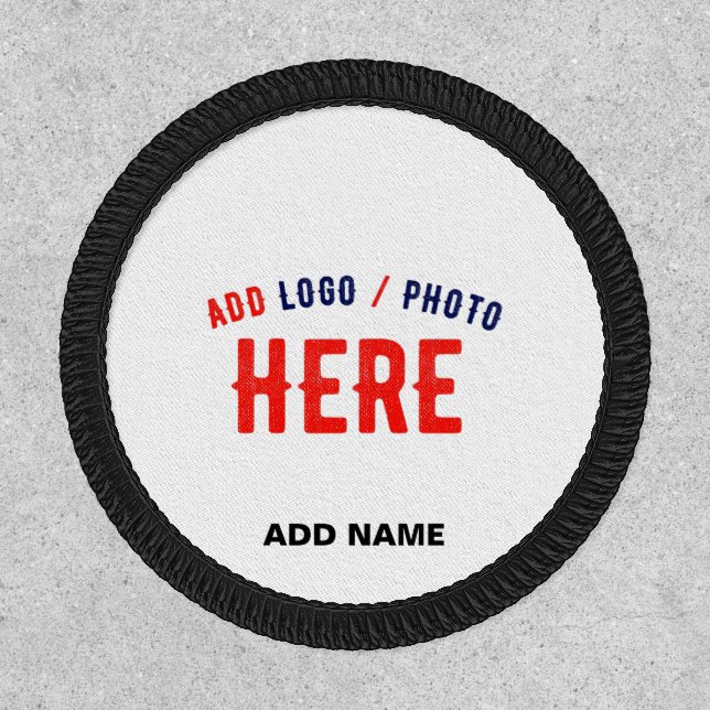 STYLISH MODERN CUSTOMIZABLE WHITE VERIFIED BRANDED PATCH (Front)