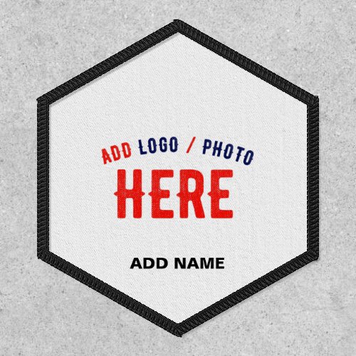 STYLISH MODERN CUSTOMIZABLE WHITE VERIFIED BRANDED PATCH