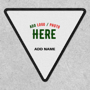 STYLISH MODERN CUSTOMIZABLE WHITE VERIFIED BRANDED PATCH