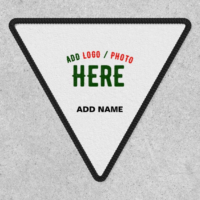 STYLISH MODERN CUSTOMIZABLE WHITE VERIFIED BRANDED PATCH (Front)