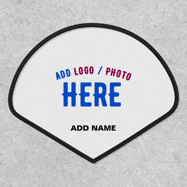 STYLISH MODERN CUSTOMIZABLE WHITE VERIFIED BRANDED PATCH (Front)