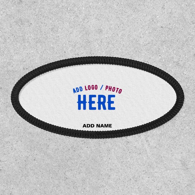 STYLISH MODERN CUSTOMIZABLE WHITE VERIFIED BRANDED PATCH (Front)