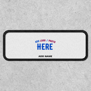 STYLISH MODERN CUSTOMIZABLE WHITE VERIFIED BRANDED PATCH