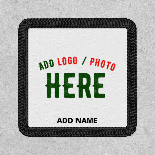 STYLISH MODERN CUSTOMIZABLE WHITE VERIFIED BRANDED PATCH