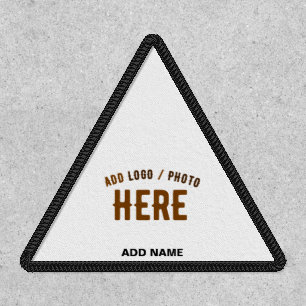 STYLISH MODERN CUSTOMIZABLE WHITE VERIFIED BRANDED PATCH