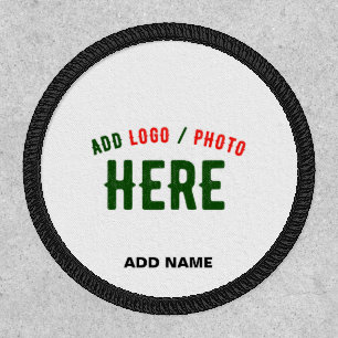 STYLISH MODERN CUSTOMIZABLE WHITE VERIFIED BRANDED PATCH