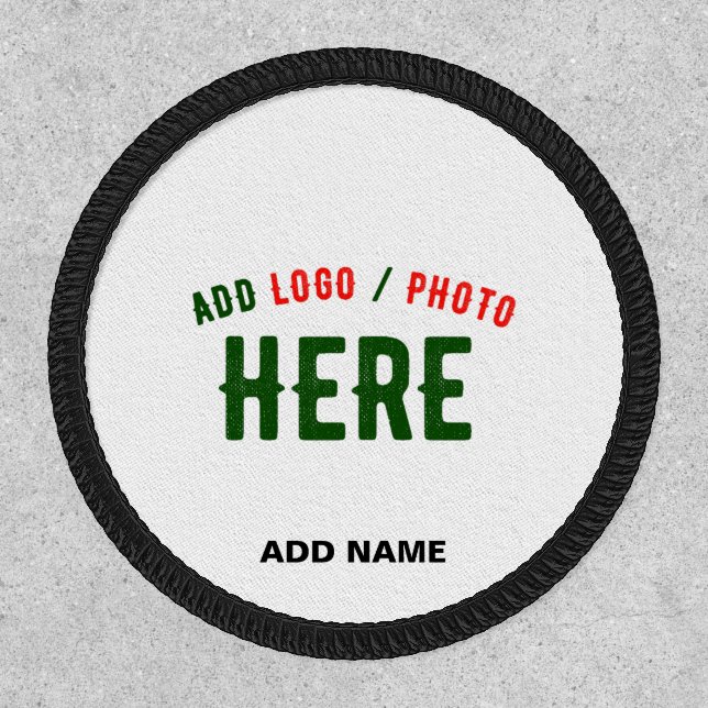 STYLISH MODERN CUSTOMIZABLE WHITE VERIFIED BRANDED PATCH (Front)