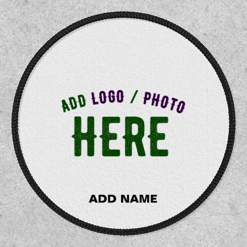 STYLISH MODERN CUSTOMIZABLE WHITE VERIFIED BRANDED PATCH