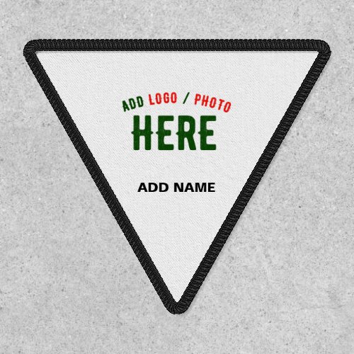 STYLISH MODERN CUSTOMIZABLE WHITE VERIFIED BRANDED PATCH