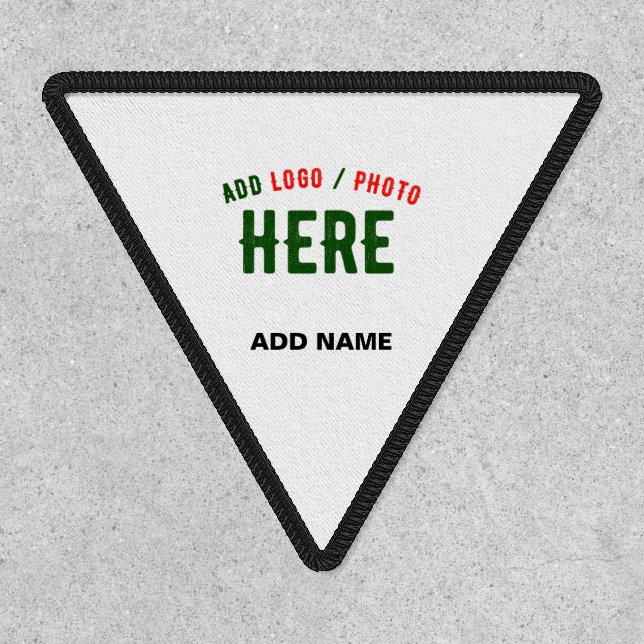 STYLISH MODERN CUSTOMIZABLE WHITE VERIFIED BRANDED PATCH (Front)