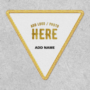 STYLISH MODERN CUSTOMIZABLE WHITE VERIFIED BRANDED PATCH