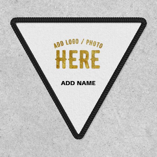 STYLISH MODERN CUSTOMIZABLE WHITE VERIFIED BRANDED PATCH