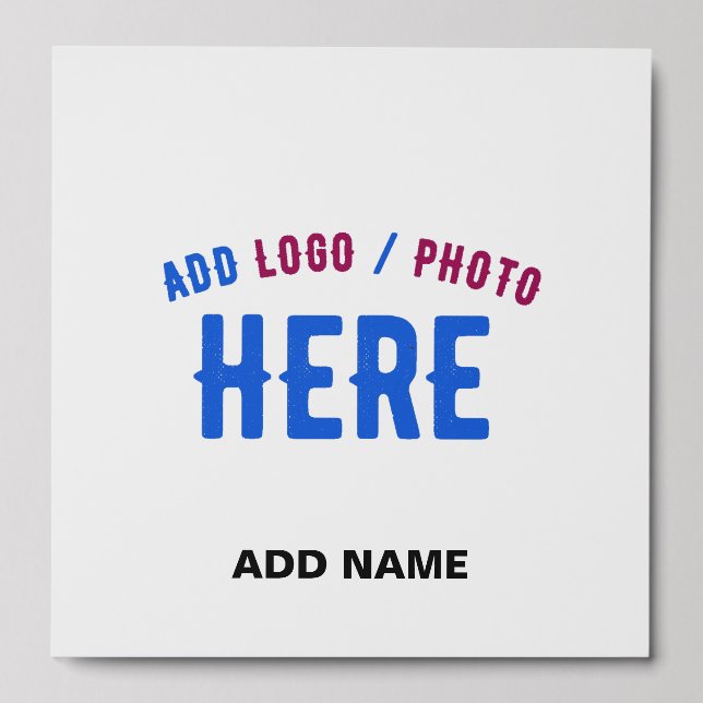 STYLISH MODERN CUSTOMIZABLE WHITE VERIFIED BRANDED PEEL AND STICK PHOTO TILE (Front Set)