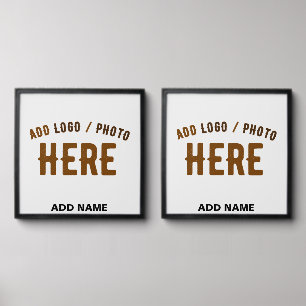 STYLISH MODERN CUSTOMIZABLE WHITE VERIFIED BRANDED PEEL AND STICK PHOTO TILE