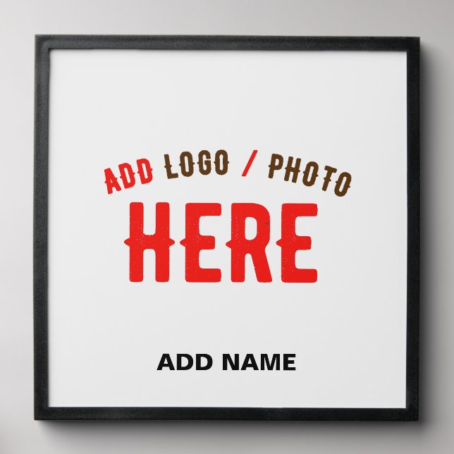 STYLISH MODERN CUSTOMIZABLE WHITE VERIFIED BRANDED PEEL AND STICK PHOTO TILE (Front Set)