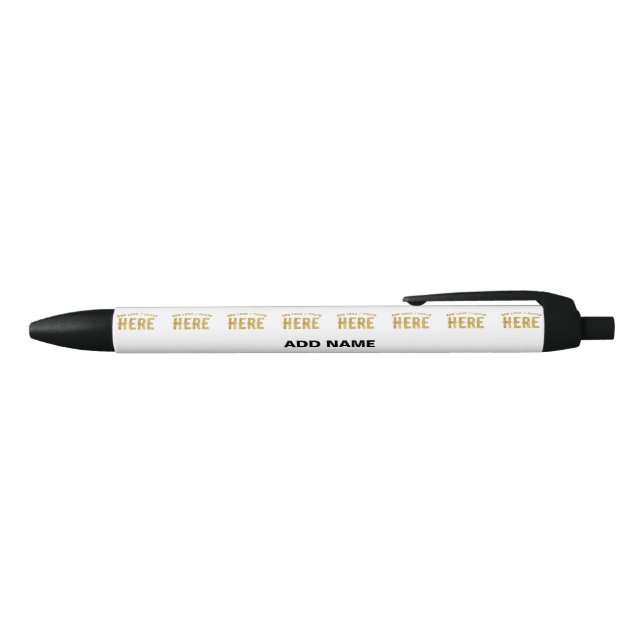 STYLISH MODERN CUSTOMIZABLE WHITE VERIFIED BRANDED PEN (Top)