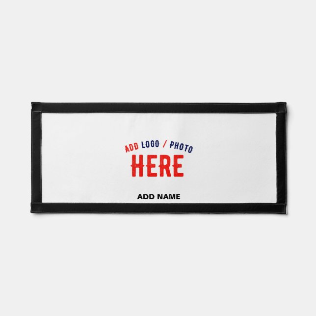 STYLISH MODERN CUSTOMIZABLE WHITE VERIFIED BRANDED PENNANT (Front)