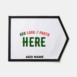 STYLISH MODERN CUSTOMIZABLE WHITE VERIFIED BRANDED PENNANT