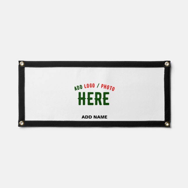 STYLISH MODERN CUSTOMIZABLE WHITE VERIFIED BRANDED PENNANT (Front)