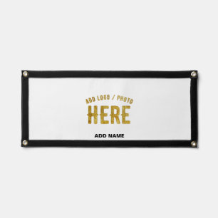 STYLISH MODERN CUSTOMIZABLE WHITE VERIFIED BRANDED PENNANT