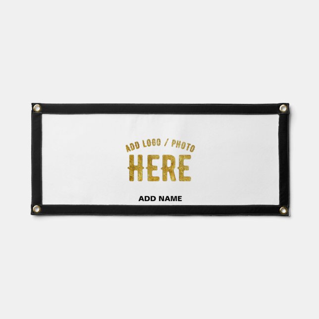 STYLISH MODERN CUSTOMIZABLE WHITE VERIFIED BRANDED PENNANT (Front)
