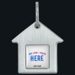 STYLISH MODERN CUSTOMIZABLE WHITE VERIFIED BRANDED PET ID TAG<br><div class="desc">THIS IS A DESIGN FITTING FOR CUSTOMERS.YOU CAN CHANGE, RESIZE OR ADD LOGO, PHOTO, TEXT AND COLOURS THE WAY YOU LIKE.THANK YOU.</div>