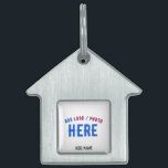 STYLISH MODERN CUSTOMIZABLE WHITE VERIFIED BRANDED PET ID TAG<br><div class="desc">THIS IS A DESIGN FITTING FOR CUSTOMERS.YOU CAN CHANGE, RESIZE OR ADD LOGO, PHOTO, TEXT AND COLOURS THE WAY YOU LIKE.THANK YOU.</div>