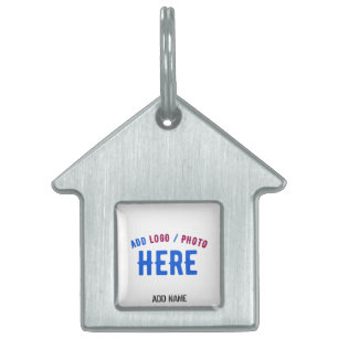 STYLISH MODERN CUSTOMIZABLE WHITE VERIFIED BRANDED PET ID TAG