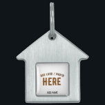 STYLISH MODERN CUSTOMIZABLE WHITE VERIFIED BRANDED PET ID TAG<br><div class="desc">THIS IS A DESIGN FITTING FOR CUSTOMERS.YOU CAN CHANGE, RESIZE OR ADD LOGO, PHOTO, TEXT AND COLOURS THE WAY YOU LIKE.THANK YOU.</div>