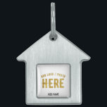 STYLISH MODERN CUSTOMIZABLE WHITE VERIFIED BRANDED PET ID TAG<br><div class="desc">THIS IS A DESIGN FITTING FOR CUSTOMERS.YOU CAN CHANGE, RESIZE OR ADD LOGO, PHOTO, TEXT AND COLOURS THE WAY YOU LIKE.THANK YOU.</div>