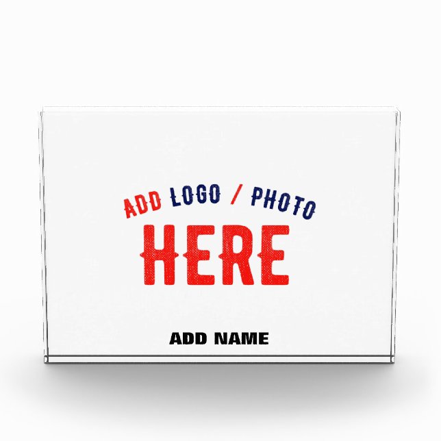 STYLISH MODERN CUSTOMIZABLE WHITE VERIFIED BRANDED PHOTO BLOCK (Front)