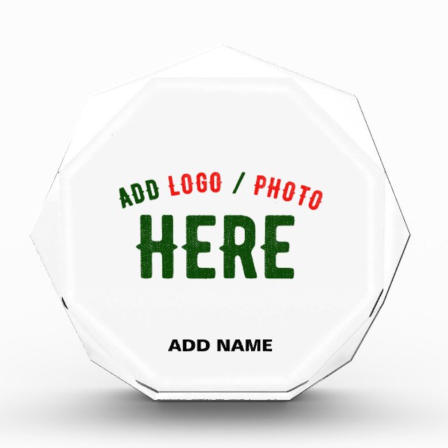 STYLISH MODERN CUSTOMIZABLE WHITE VERIFIED BRANDED PHOTO BLOCK (Front)