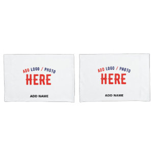STYLISH MODERN CUSTOMIZABLE WHITE VERIFIED BRANDED PILLOW CASE