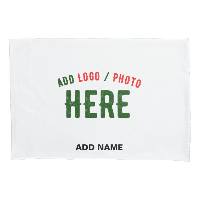 STYLISH MODERN CUSTOMIZABLE WHITE VERIFIED BRANDED PILLOW CASE (Front)