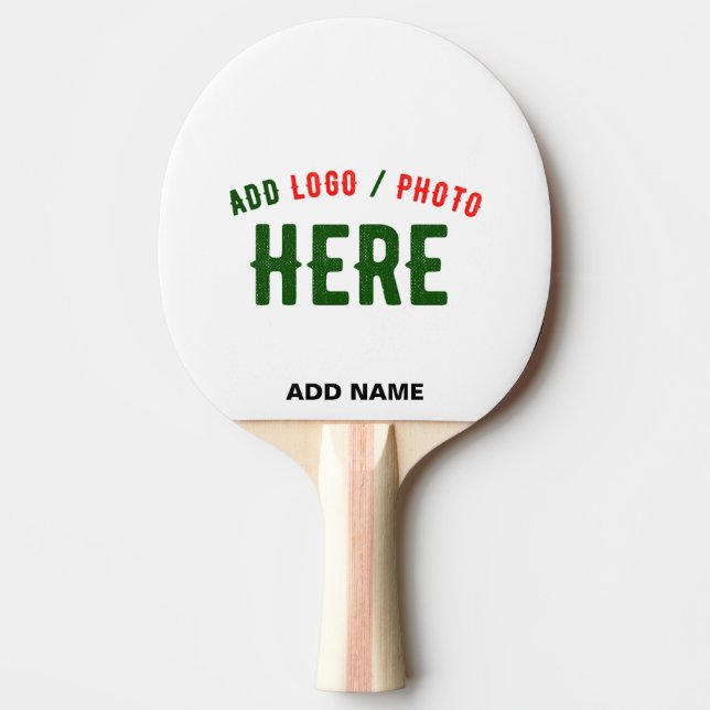 STYLISH MODERN CUSTOMIZABLE WHITE VERIFIED BRANDED PING PONG PADDLE (Front)