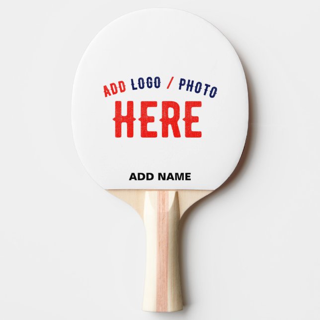 STYLISH MODERN CUSTOMIZABLE WHITE VERIFIED BRANDED PING PONG PADDLE (Front)