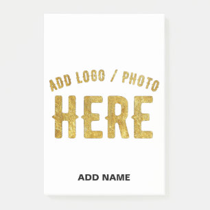 STYLISH MODERN CUSTOMIZABLE WHITE VERIFIED BRANDED POST-IT NOTES
