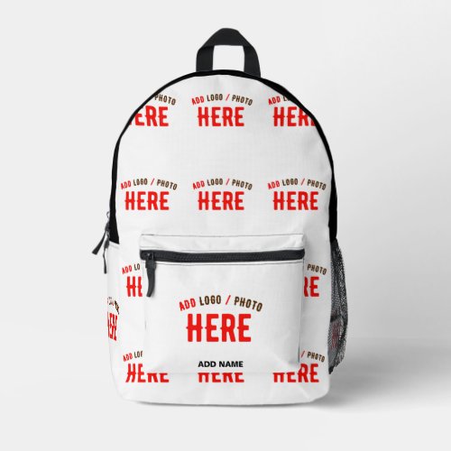 STYLISH MODERN CUSTOMIZABLE WHITE VERIFIED BRANDED PRINTED BACKPACK