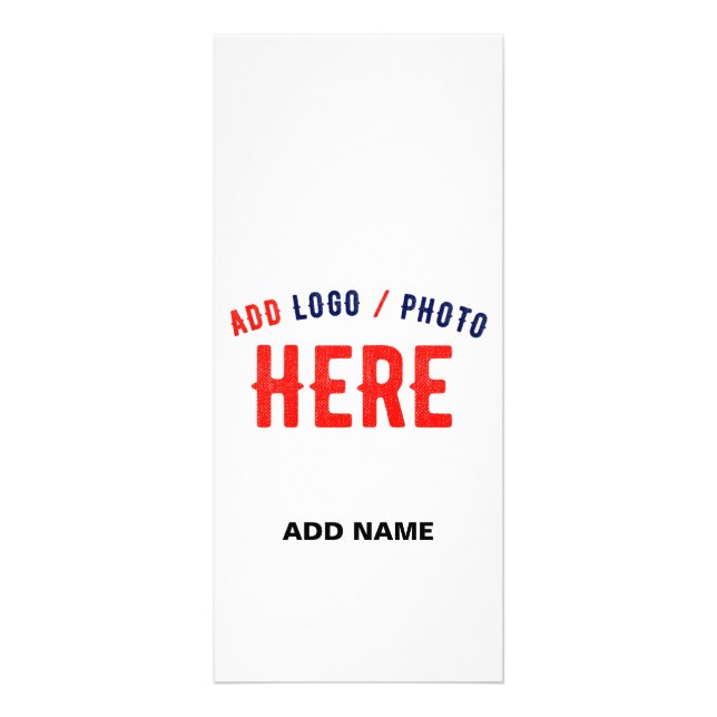 STYLISH MODERN CUSTOMIZABLE WHITE VERIFIED BRANDED RACK CARD (Front)