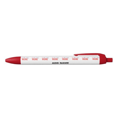 STYLISH MODERN CUSTOMIZABLE WHITE VERIFIED BRANDED RED INK PEN