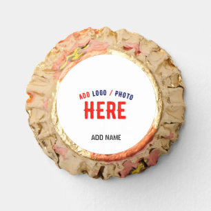 STYLISH MODERN CUSTOMIZABLE WHITE VERIFIED BRANDED REESE'S PEANUT BUTTER CUPS