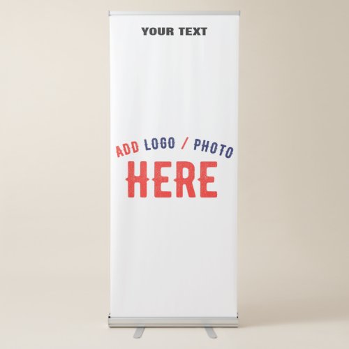 STYLISH MODERN CUSTOMIZABLE WHITE VERIFIED BRANDED RETRACTABLE BANNER