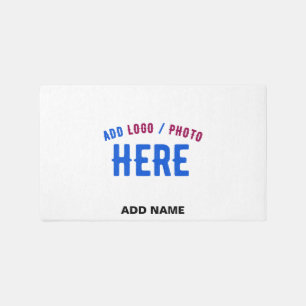 STYLISH MODERN CUSTOMIZABLE WHITE VERIFIED BRANDED RUG
