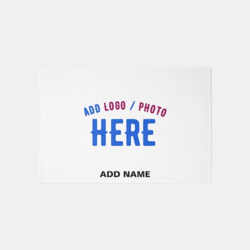 STYLISH MODERN CUSTOMIZABLE WHITE VERIFIED BRANDED RUG