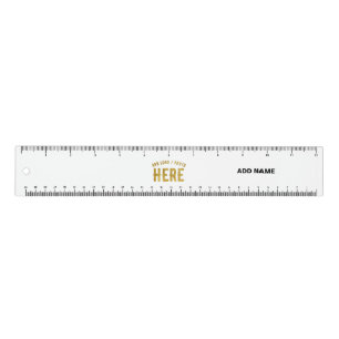 STYLISH MODERN CUSTOMIZABLE WHITE VERIFIED BRANDED RULER