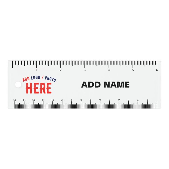 STYLISH MODERN CUSTOMIZABLE WHITE VERIFIED BRANDED RULER (Front)