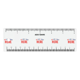 STYLISH MODERN CUSTOMIZABLE WHITE VERIFIED BRANDED RULER